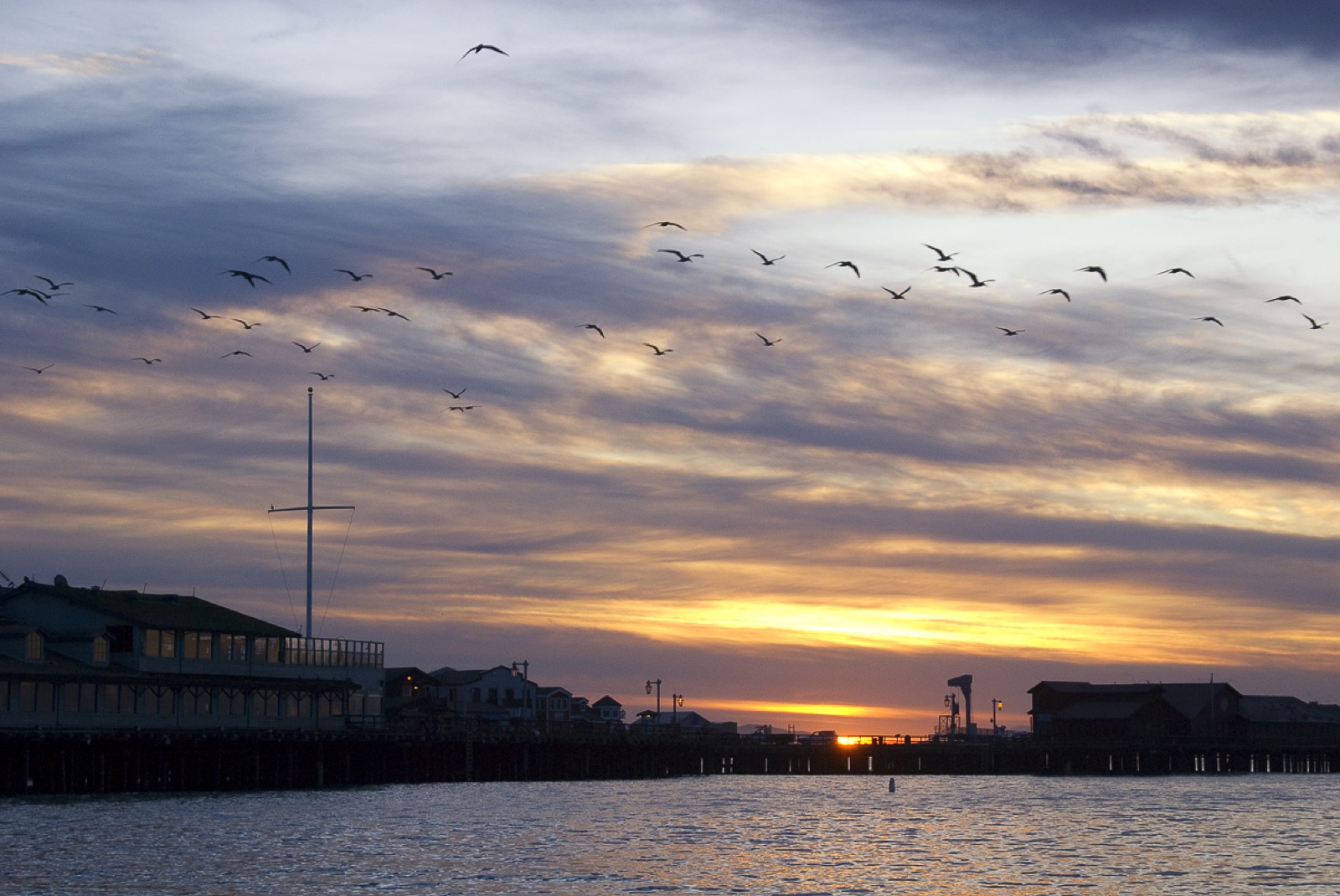 Stearns Wharf al atardecer